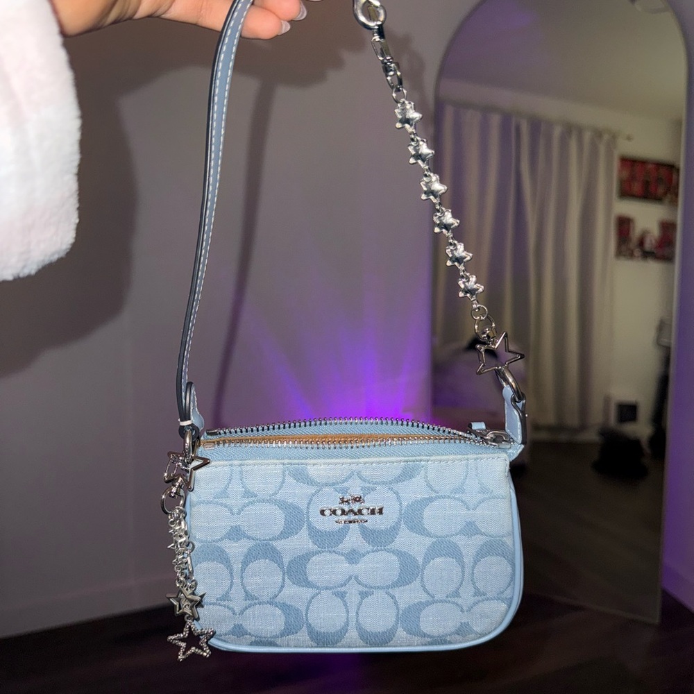 NOLITA 15 IN SIGNATURE CHAMBRAY IN CORNFLOWER